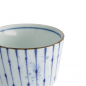 Preview: TDS, Straight Cup, Japan Fukizumi, Ø 8.3 x 6.5 cm 180 ml, Blue/White, Item No. 17841