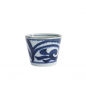 Preview: TDS, Straight Cup, Japan Aisomon, Ø 8.3 x 6.5 cm 180 ml, Blue/White, Item No. 17842