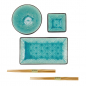 Preview: Glassy Turquoise Sushi Set bei g-HoReCa (Bild 3 von 7)