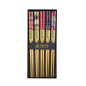 Preview: TDS, Chopstick Set, Crane, 5 pair, 22,5 cm, Item No. 17947