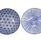 Preview: Tayo Bowl Gift Set with Chopsticks Nippon Blue (Blue/White), Porcelain, Ø 15.2 × 6.7 cm, 500 ml, Item No. 17951