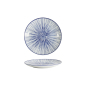 Preview: Tokyo Design Studio Plate Nippon Blue Lines Blue/White, Porcelain, Ø 16 × 2 cm