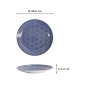 Preview: Plate Nippon Blue Dots Blue/White, Porcelain, Ø 20.6 × 2.2 cm, Item No. 17955
