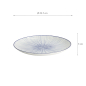 Preview: TDS, Plate, Nippon Blue, Lines, Ø 25.7 x 3 cm - Item No. 17956