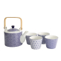 Preview: Tea Set Nippon Blue Blue/White, 5 pcs., Porcelain, 180 ml, Item No. 17990