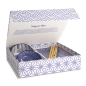 Preview: Sushi Set Nippon Blue Lines-Dots White, 6 pcs., Porcelain, Item No. 17991