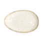 Preview: Ovaler Teller Weiß, Melamin, 28,4 × 19 × 5,1 cm, Art.-Nr. 18228