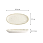 Preview: Teller Melamine Earthware, Melamin, 25,4 × 13 × 2,9 cm, Art.-Nr. 18229