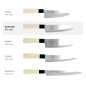 Preview: Santoku Knife (All-Purpose Knife), Stainless Steel, Blade 16.5 cm, Item No. 18282