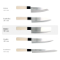 Preview: Nakiri Knife (Vegetable Knife) Hammered Style, Stainless Steel, Blade 16.5 cm, Item No. 18283