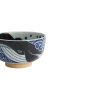 Preview: Schale Kawaii Ohira Whale Blau/Weiß, Porzellan, Ø 12,8 × 7 cm, 300 ml, Art.-Nr. 18329