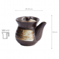 Preview: TDS, Soy Sauce Dispenser, Brown Brush, Ø 11.5 x 9.5 cm, 180 ml, Item No. 18542