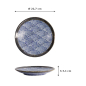 Preview: Aisai Seigaiha,Ø 22.7 x 3.3cm Plate at g-HoReCa (picture 6 of 6)