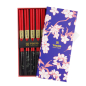 Preview: Red Black Flower Chopstick Set at g-HoReCa