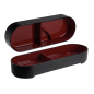 Preview: TDS, Bentobox, ABS Lacquerware, Oval Hegime Black, 36.2x12.4x5.7 cm, Item No. 18624