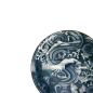 Preview: Schale Japonism Crane Dunkelgrau, Porzellan, Ø 25,2 × 7,7 cm, Art.-Nr. 18688