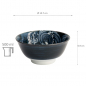 Preview: TDS, Japonism, Bowl, Darkgrey, Ø 15x7 cm, Crane, Item No: 18691