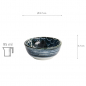 Preview: TDS, Japonism, Sauce Bowl, Darkgrey, Ø 8.7 x 3.7 cm, 95 ml, Carp - Item No. 18695