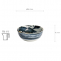 Preview: TDS, Japonism, Sauce Bowl, Darkgrey, Ø 8.7 x 3.7 cm, 95ml, Dragon - Item No. 18696