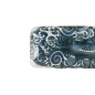 Preview: Servierplatte Japonism Carp Grau/Weiß, Porzellan, 28,5 × 14 × 2,5 cm, Art.-Nr. 18746