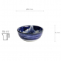 Preview: TDS, Japonism, Schale, Blau, Ø 8,7 x 3,7 cm, 95ml, Lion -Art Nr: 18753