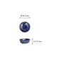 Preview: Saucenschale Japonism Lion Blau, Porzellan, Ø 8,7 × 3,7 cm, 95 ml, Art.-Nr. 18753