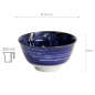 Preview: TDS, Japonism, Bowl, Blue, Ø 12.7 x 6.8 cm, Crane - Item No: 18755