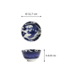 Preview: Schale Japonism Dragon Blau, Porzellan, Ø 12,7 × 6,8 cm, 350 ml, Art.-Nr. 18756