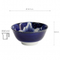 Preview: TDS, Japonism, Bowl, Blue, Ø 12.7 x 6.8 cm, Lion - Item No: 18757