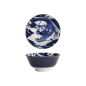Preview: Tokyo Design Studio Reisschale Japonism Dragon Blau, Porzellan, Ø 15 × 7 cm, 500 ml