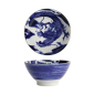 Preview: Tokyo Design Studio Reisschale Japonism Dragon Blau, Porzellan, Ø 18 × 9 cm, 1 l