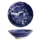 Preview: Tokyo Design Studio Schale Japonism Crane Blau, Porzellan, Ø 25,2 × 7,7 cm, 1,6 l