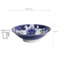 Preview: TDS, Japonism, Bowl, Blue, Ø 25.2 x 7.7 cm, Lion - Item No: 18766