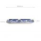 Preview: TDS, Plate, Japonism, Blue, 28.5 x 14 x 2.5 cm, Lion - Item No: 18770