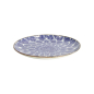 Preview: Plate Ohuke Dahlia Blue/White, Porcelain, Ø 25 × 3 cm, Item No. 18889
