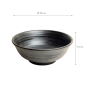 Preview: Edo Japan, Bowl, Black, Ø 19x7.5 cm, Item No. 2000022