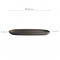 Preview: 40.5x12.7x3.5cm Yuzu Black Oval Plate at g-HoReCa (picture 7 of 7)