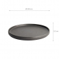 Preview: Ø 23.9x2.2cm Yuzu Black Round Plate with Rim  at g-HoReCa (picture 7 of 7)