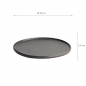 Preview: Ø 26x2.4cm Yuzu Black Round Plate with Rim  at g-HoReCa (picture 7 of 7)