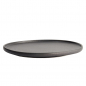 Preview: Ø 26x2.4cm Yuzu Black Round Plate with Rim  at g-HoReCa (picture 4 of 7)