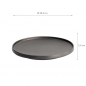 Preview: Ø 20.6x2.4cm Yuzu Black Round Plate with Rim  at g-HoReCa (picture 7 of 7)