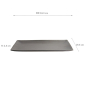 Preview: TDS, Yuzu Black Rect. Plate, 34.3x19.4x2.4cm, Item No. 20389