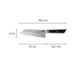 Preview: Santoku Bunka Knife Kotai (All-Purpose Knife) with Bamboo Box, Blade 17 cm, Item No. 20851