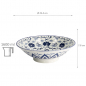 Preview: TDS, Ramen Bowl, Tokyo Blue, Mixed Bowls, Botan, Ø 25.4 x 7.8 cm 1600 ml  - Item No. 20962