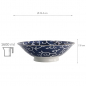 Preview: TDS, Ramen Bowl, Tokyo Blue, Mixed Bowls, Karakusa, Ø 25.4 x 7.8 cm 1600 ml  - Item No. 20964