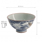 Preview: TDS, Rice Bowl, Kawaii Carp, Blue, Ø 11.5 x 6 cm, 300ml - Item No: 20981