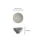 Preview: Reisschale Kawaii Carp Blau, Porzellan, Ø 11,5 × 6 cm, 300 ml, Art.-Nr. 20981