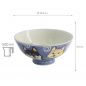 Preview: TDS, Rice Bowl, Kawaii Shiba-Dog, Blue, Ø 14.5 x 6.5 cm 500ml - Item No: 20989