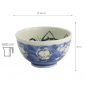 Preview: TDS, Rice Bowl, Kawaii Cat, Blue, Ø 16 x 8 cm, 600ml - Item No: 21027