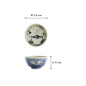 Preview: Rice Bowl Kawaii Cat Blue, Porcelain, Ø 13 × 8 cm, 400 ml, Item No. 21029